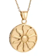 ketting dames sun gold round