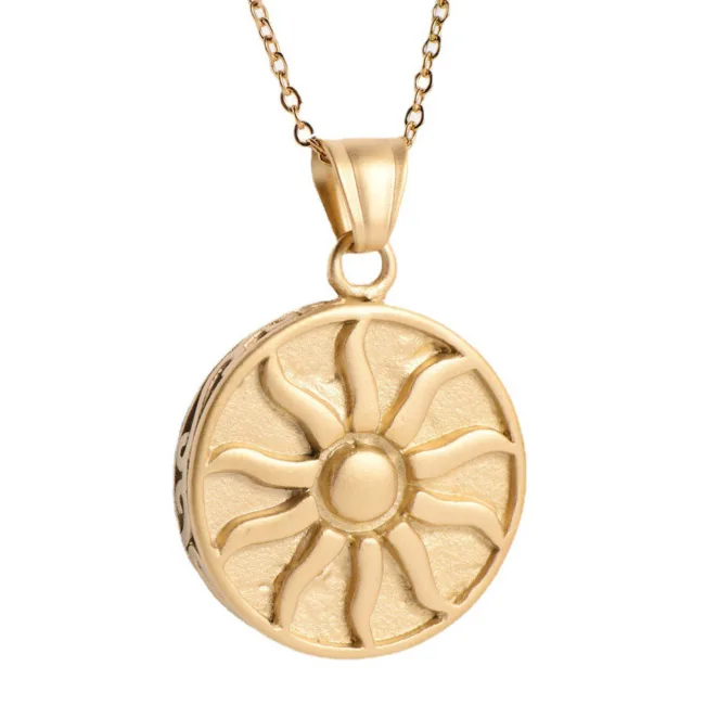 ketting dames sun gold round