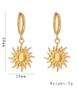 oorbellen sun gold