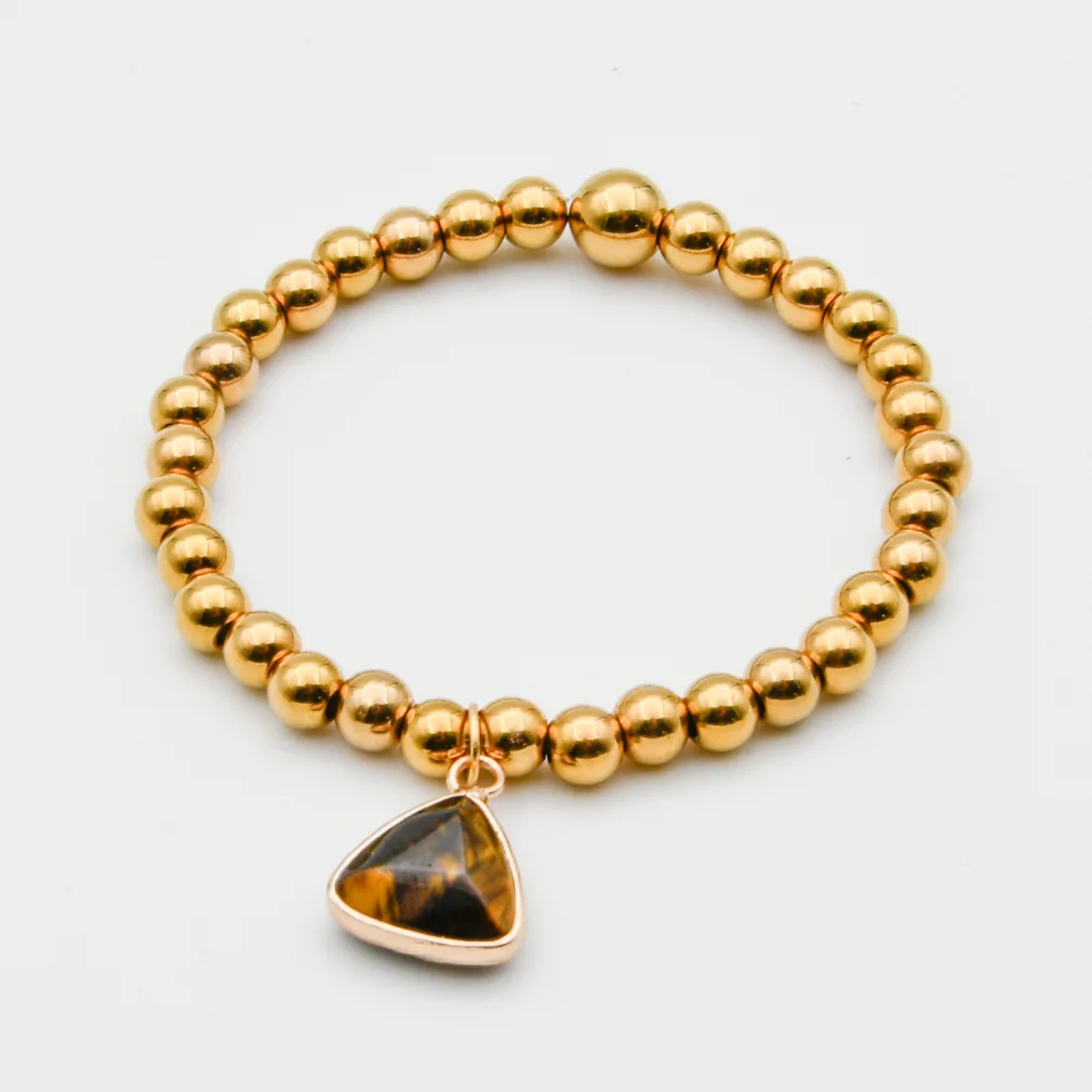 bracelet gold-tiger eye - moodadventures