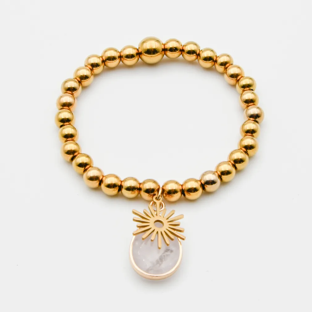 bracelet gold-sun-rose