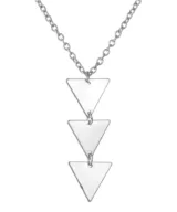 damesketting triangles zilver