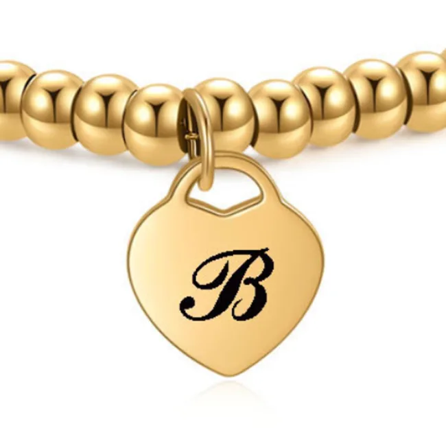 armband goud letter B