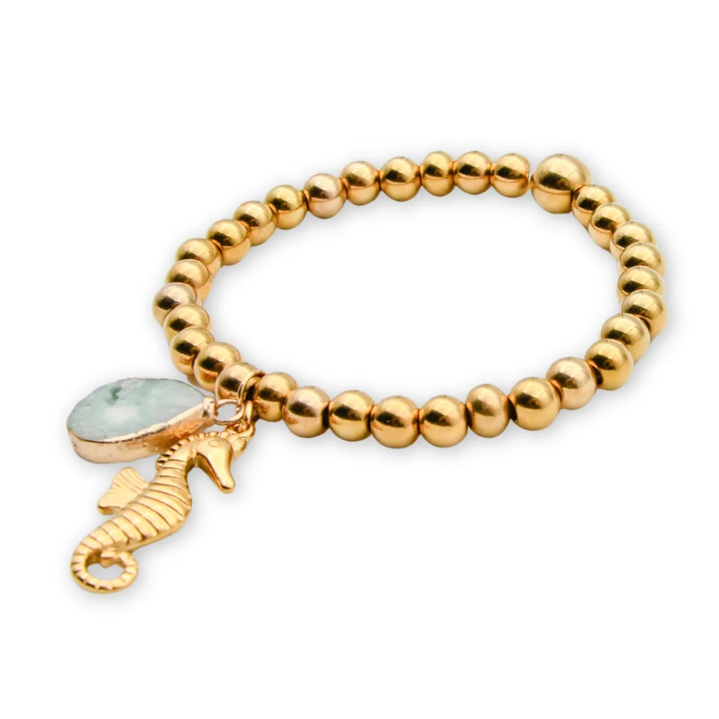 bracelet-gold-turkoois-seahorse