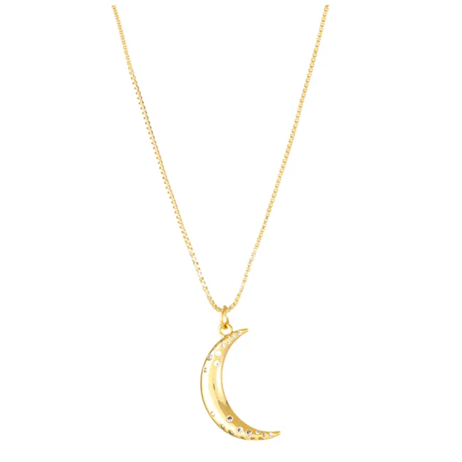 ketting moon goud