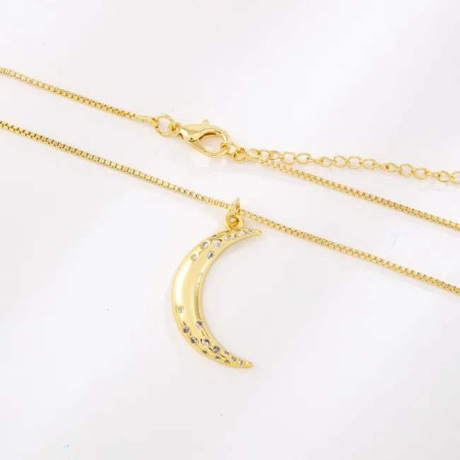 ketting moon goud