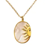 ketting oval sun goud