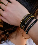 wikkelarmband bohemian sun black