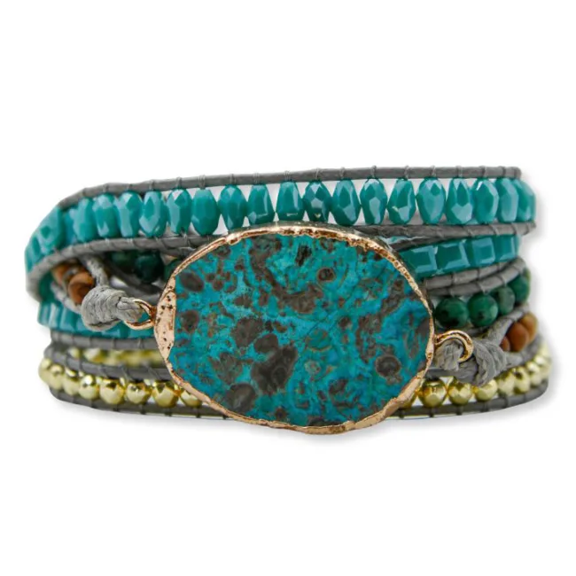 wikkelarmband amazoniet